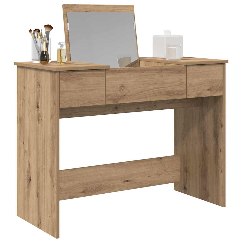 vidaXL Καλλυντικού Τραπέζι Artisan Oak 100 x 45 x 76 εκ.