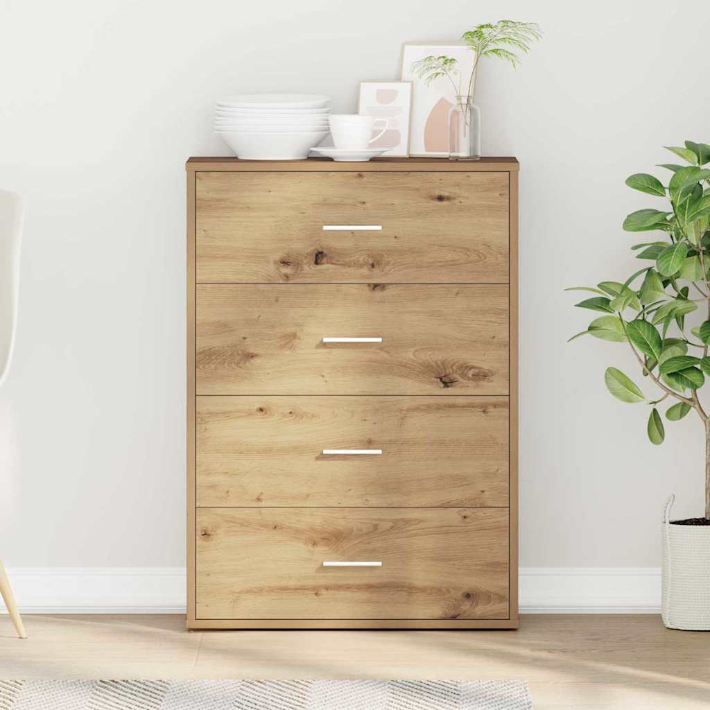 vidaXL Πλαϊνό γραφείο Artisan Oak 60 x 31 x 84 εκ. Επεξεργασμένο ξύλο