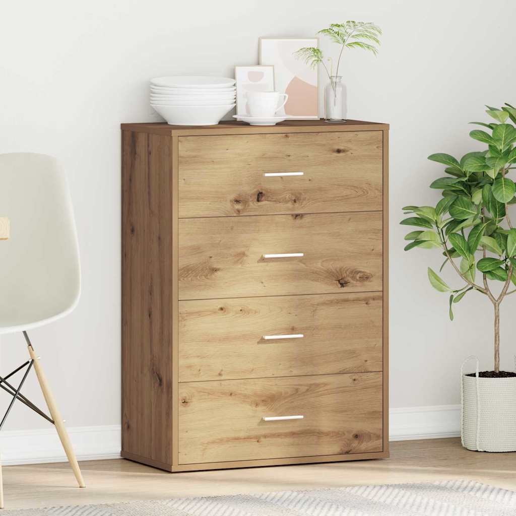 vidaXL Πλαϊνό γραφείο Artisan Oak 60 x 31 x 84 εκ. Επεξεργασμένο ξύλο