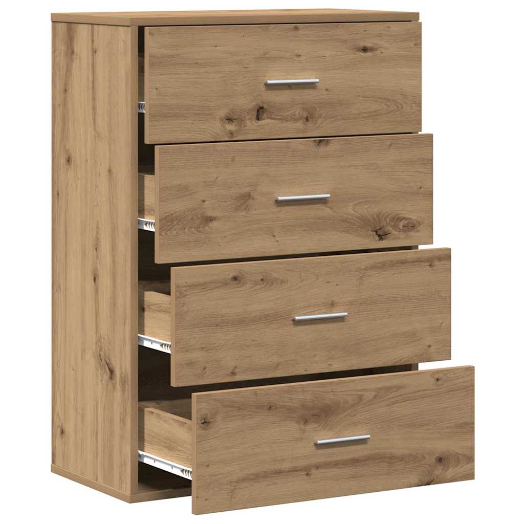 vidaXL Πλαϊνό γραφείο Artisan Oak 60 x 31 x 84 εκ. Επεξεργασμένο ξύλο