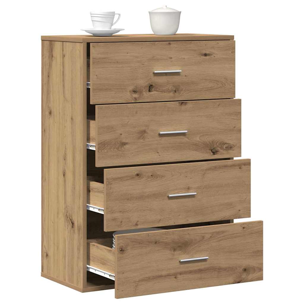 vidaXL Πλαϊνό γραφείο Artisan Oak 60 x 31 x 84 εκ. Επεξεργασμένο ξύλο