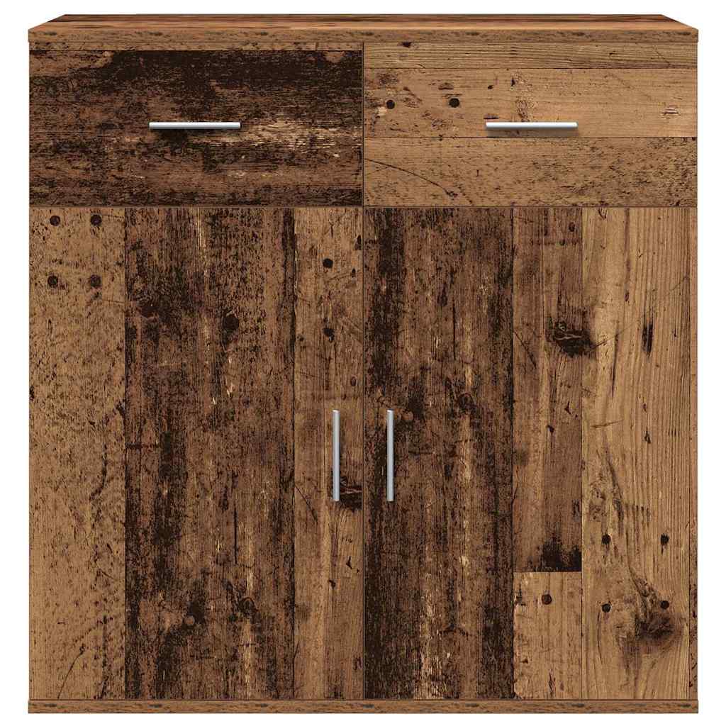 vidaXL Πλαϊνό γραφείο Παλιό ξύλο 78 x 38 x 80 εκ Επεξεργασμένο ξύλο