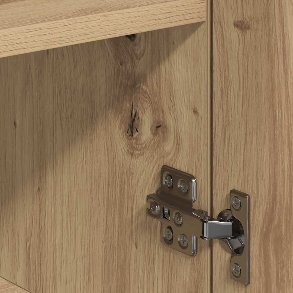 vidaXL Πλαϊνό γραφείο Artisan Oak 78 x 38 x 80 εκ Επεξεργασμένο ξύλο