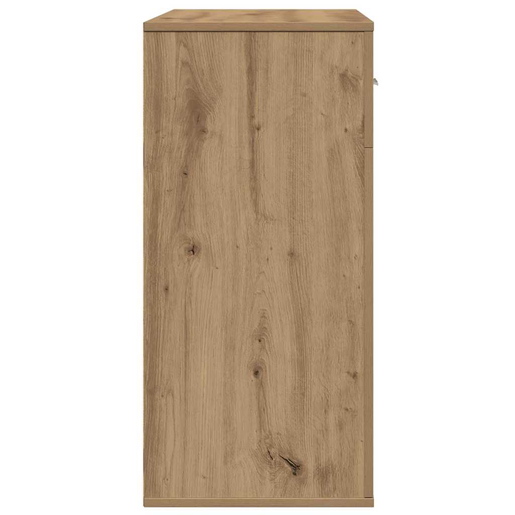 vidaXL Πλαϊνό γραφείο Artisan Oak 78 x 38 x 80 εκ Επεξεργασμένο ξύλο