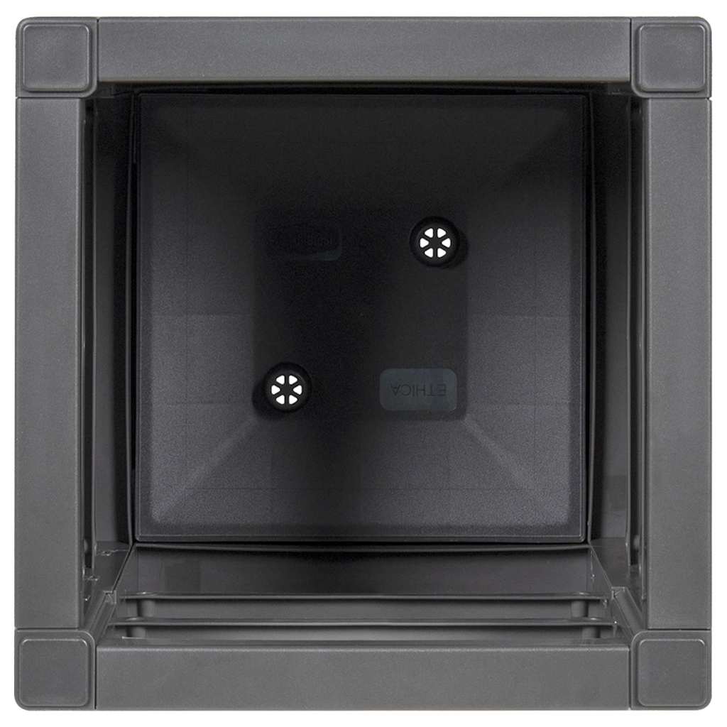 vidaXL Γλάστρα Κήπου Ανθρακί 36 x 36 x 35 εκ. Πολυπροπυλένιο