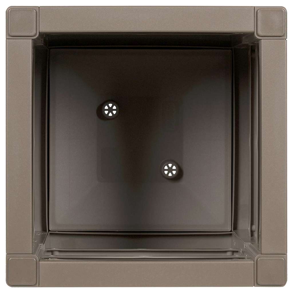 vidaXL Γλάστρα Κήπου Γκρι 36 x 36 x 35 εκ. Πολυπροπυλένιο