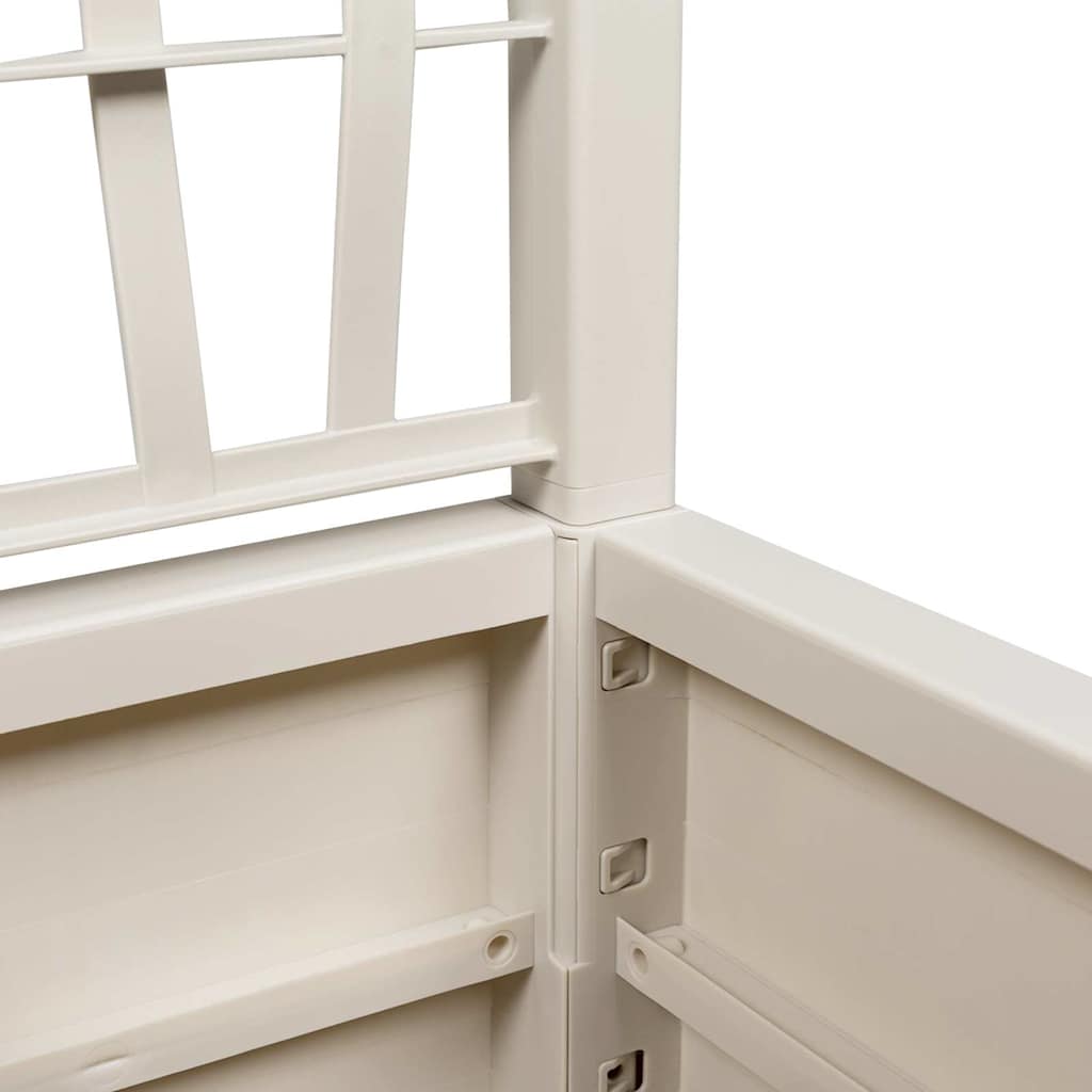 vidaXL Γλάστρα Κήπου Λευκό 36 x 36 x 140 εκ. Πολυπροπυλένιο