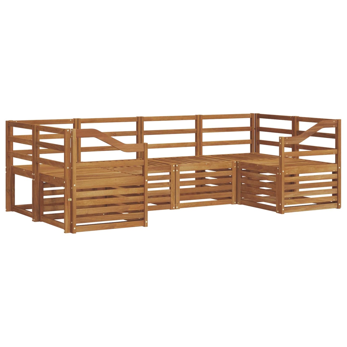 vidaXL Σαλονάκι Γωνιακού Καναπέ 6 pcs Φυσικό