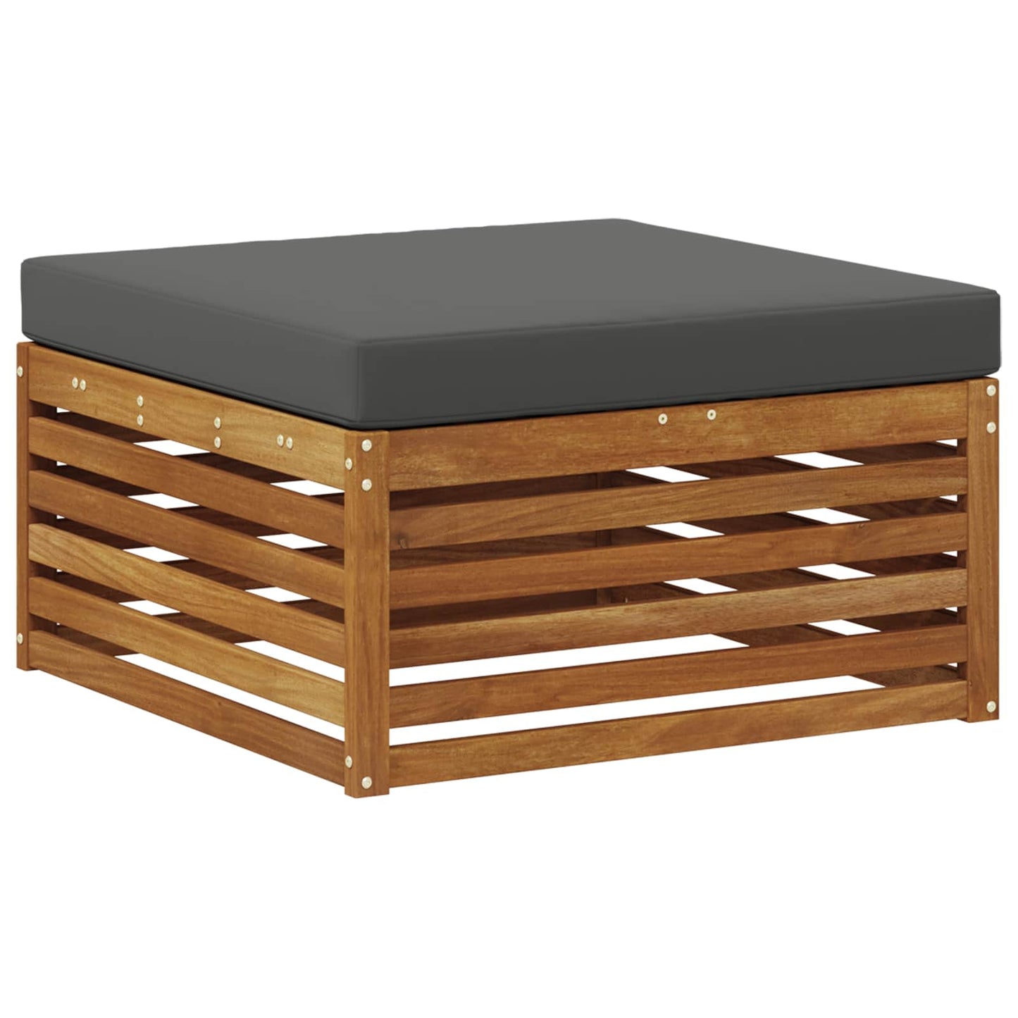 vidaXL Σειρά Καναπέ Εξωτερικού με μαξιλάρι Φυσικό και Ανθρακί