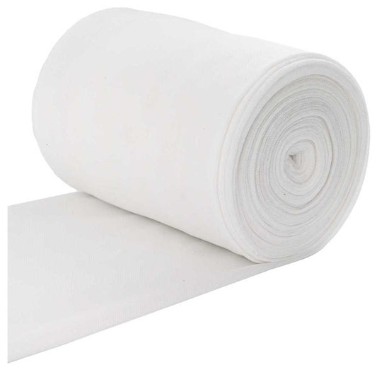 vidaXL Ρολή Υφάσματος Πολυεστέρα Λευκό Πολυεστέρας Μεσαίο Ελαφρύ