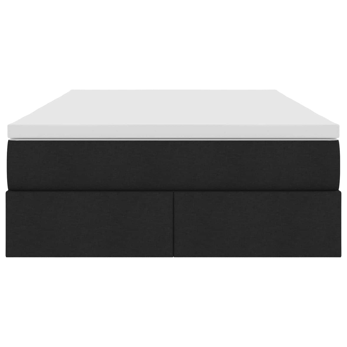 vidaXL Κρεβάτι με αποθηκευτικό χώρο και στρώμα Μαύρο 120 x 190 cm