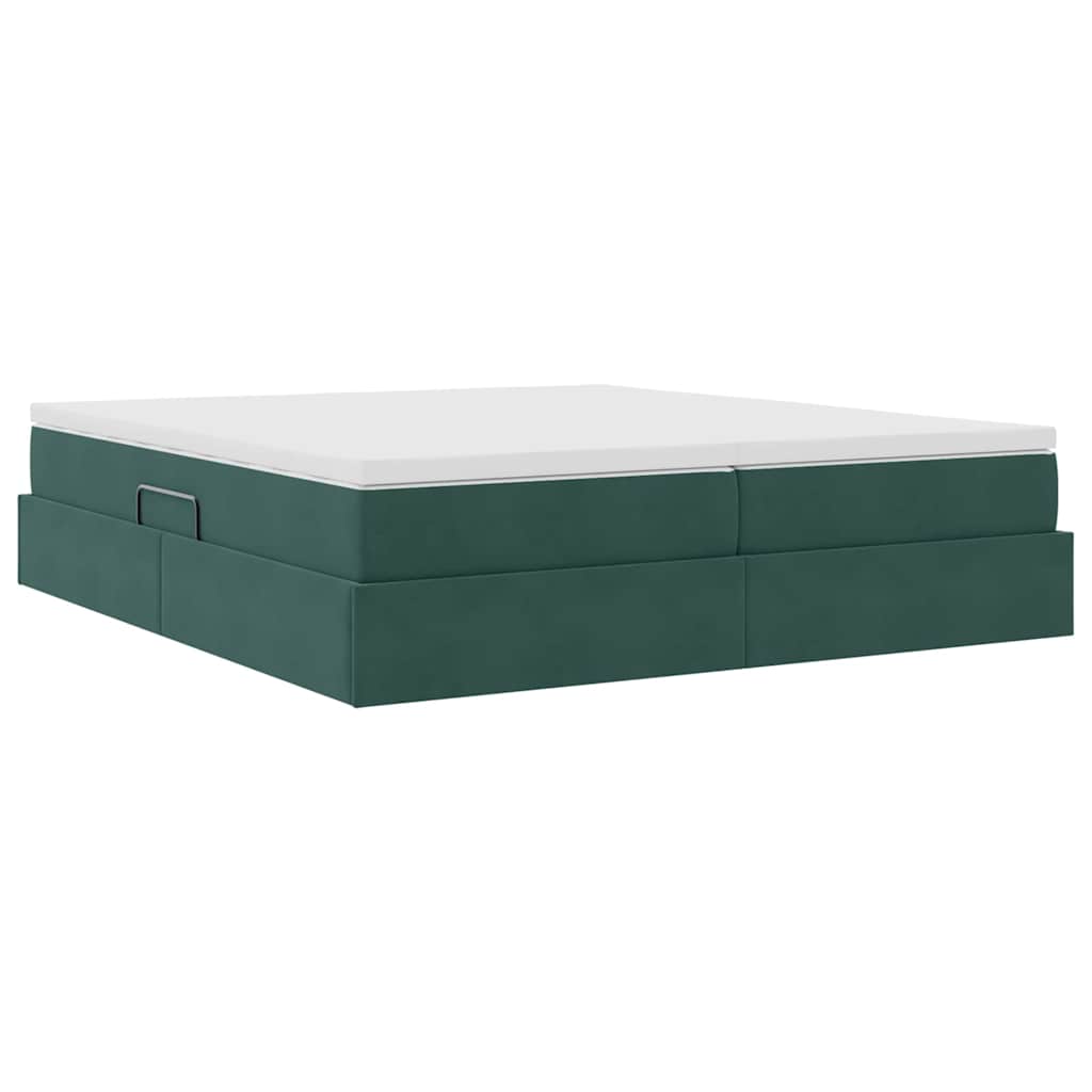 vidaXL Κρεβάτι με αποθηκευτικό χώρο και στρώμα 200 x 200 cm Βελούδο