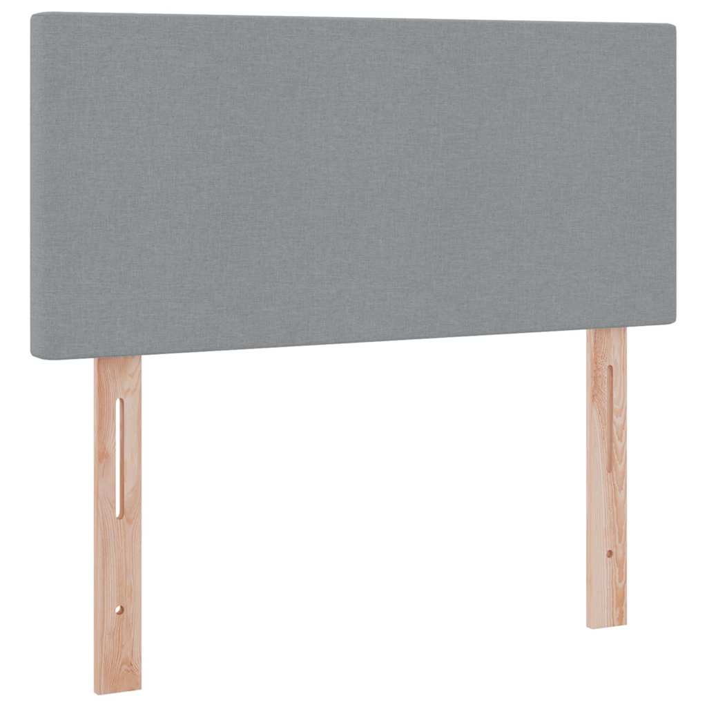 vidaXL Κρεβάτι με αποθηκευτικό χώρο και στρώμα με στρώμα Ανοιχτό γκρι