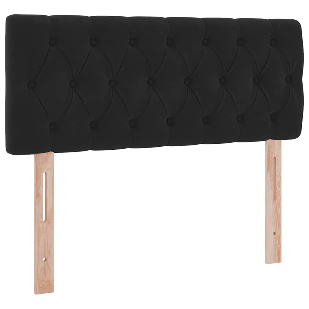 vidaXL Κρεβάτι Αποθήκης με στρώμα Μαύρο 120 x 200 cm Βελούδο