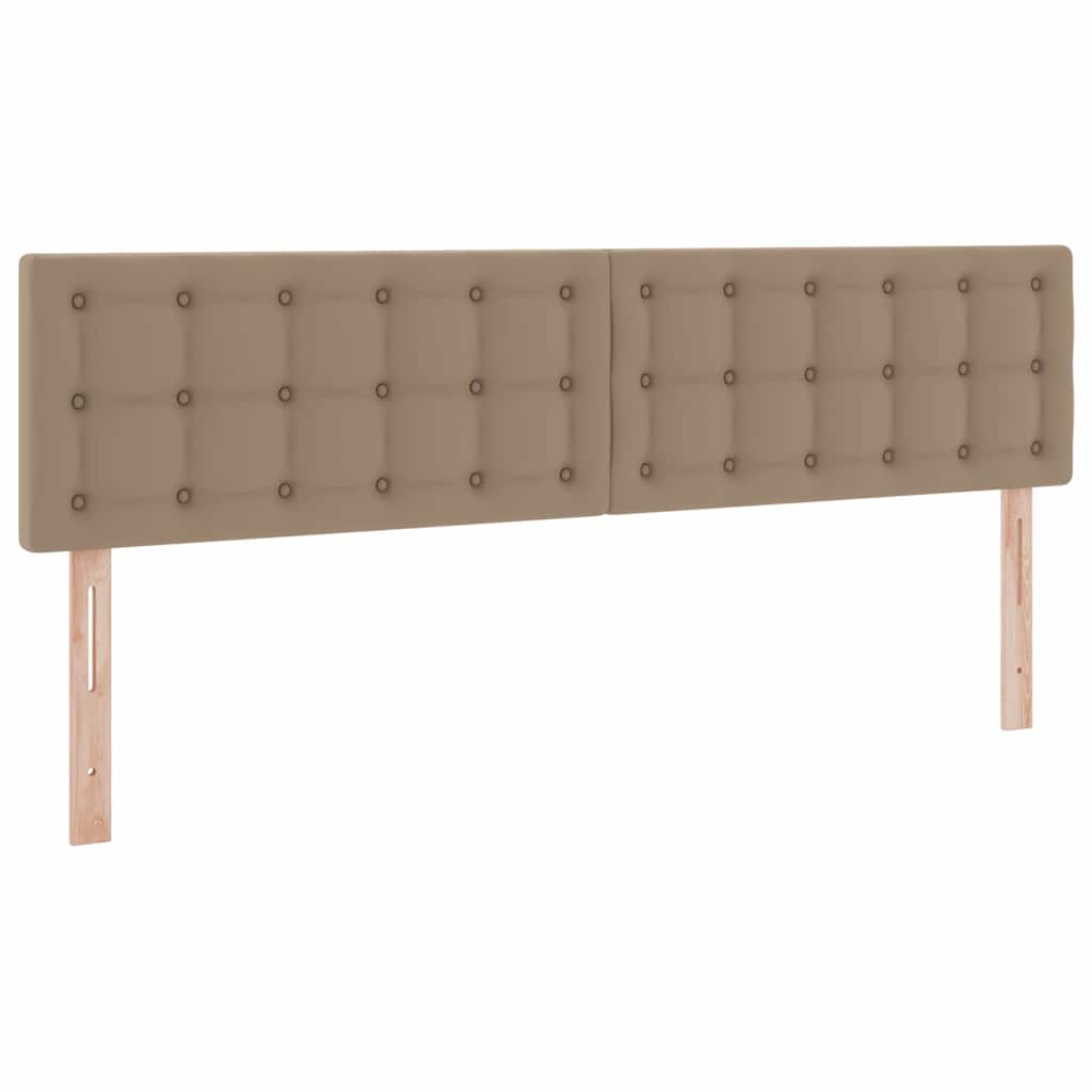 vidaXL Κρεβάτι Αποθήκης Καπουτσίνο 200 x 200 cm Τεχνητό Δέρμα