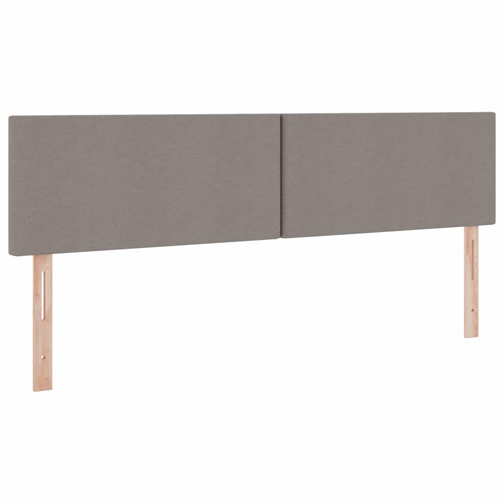 vidaXL LED Κρεβάτι αποθήκευσης με στρώμα Taupe 180 x 200 cm Ύφασμα