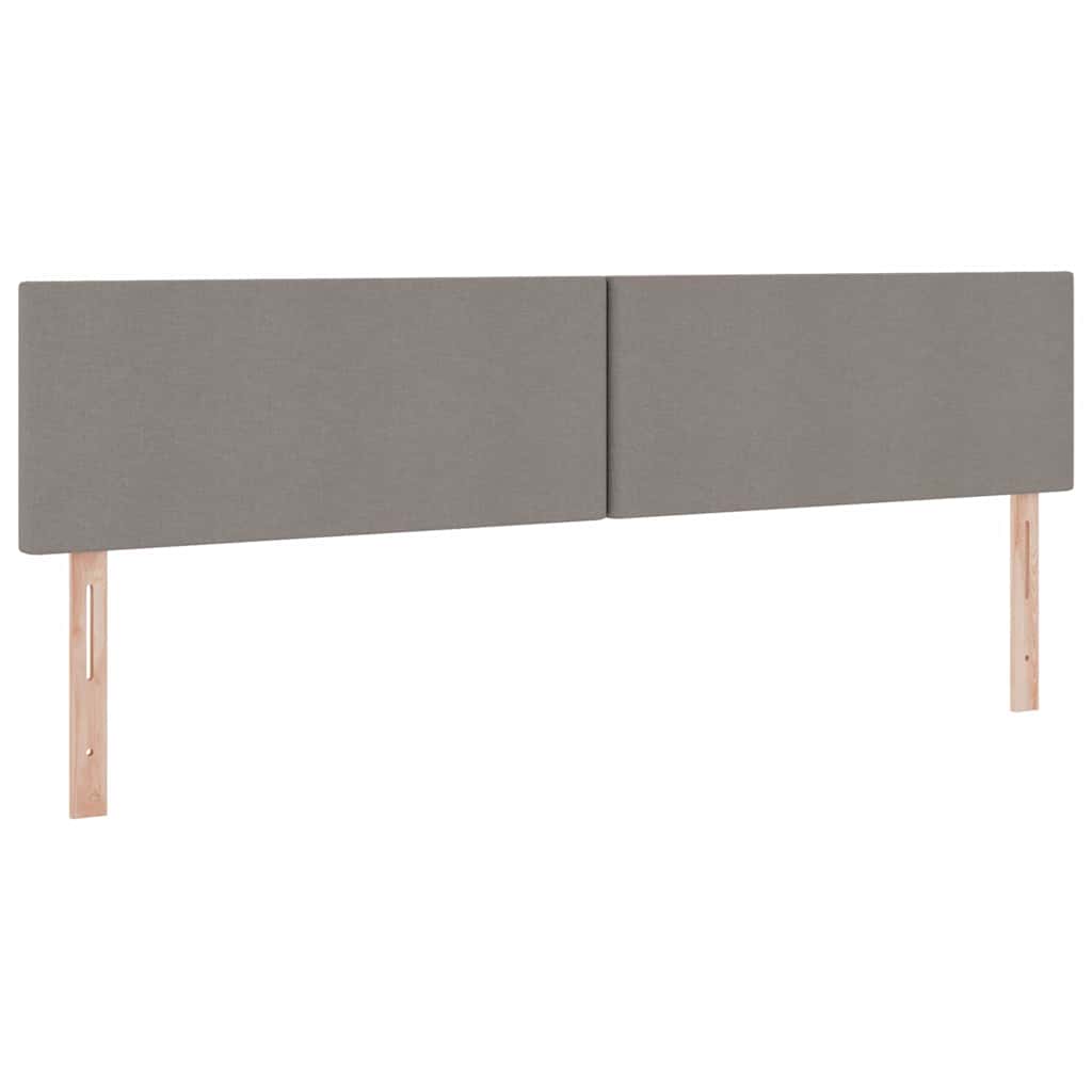 vidaXL LED Κρεβάτι αποθήκευσης με στρώμα Taupe 200 x 200 cm Ύφασμα