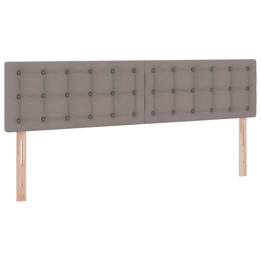 vidaXL LED Κρεβάτι αποθήκευσης με στρώμα Taupe 180 x 200 cm Ύφασμα