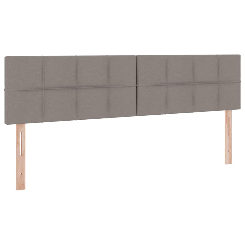 vidaXL LED Κρεβάτι αποθήκευσης με στρώμα Taupe 180 x 200 cm Ύφασμα