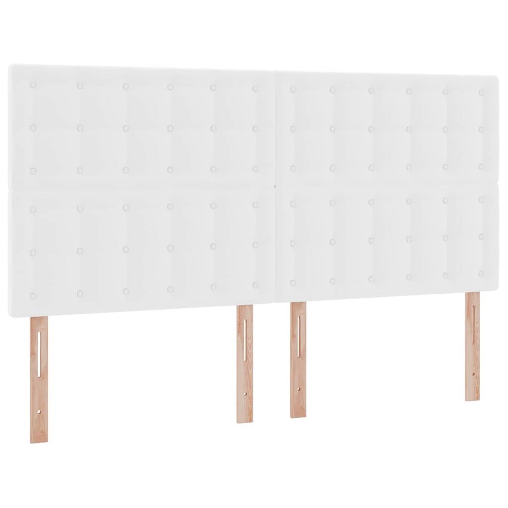 vidaXL Κρεβάτι Αποθήκης Καθαρό Λευκό 180 x 200 cm Τεχνητό Δέρμα