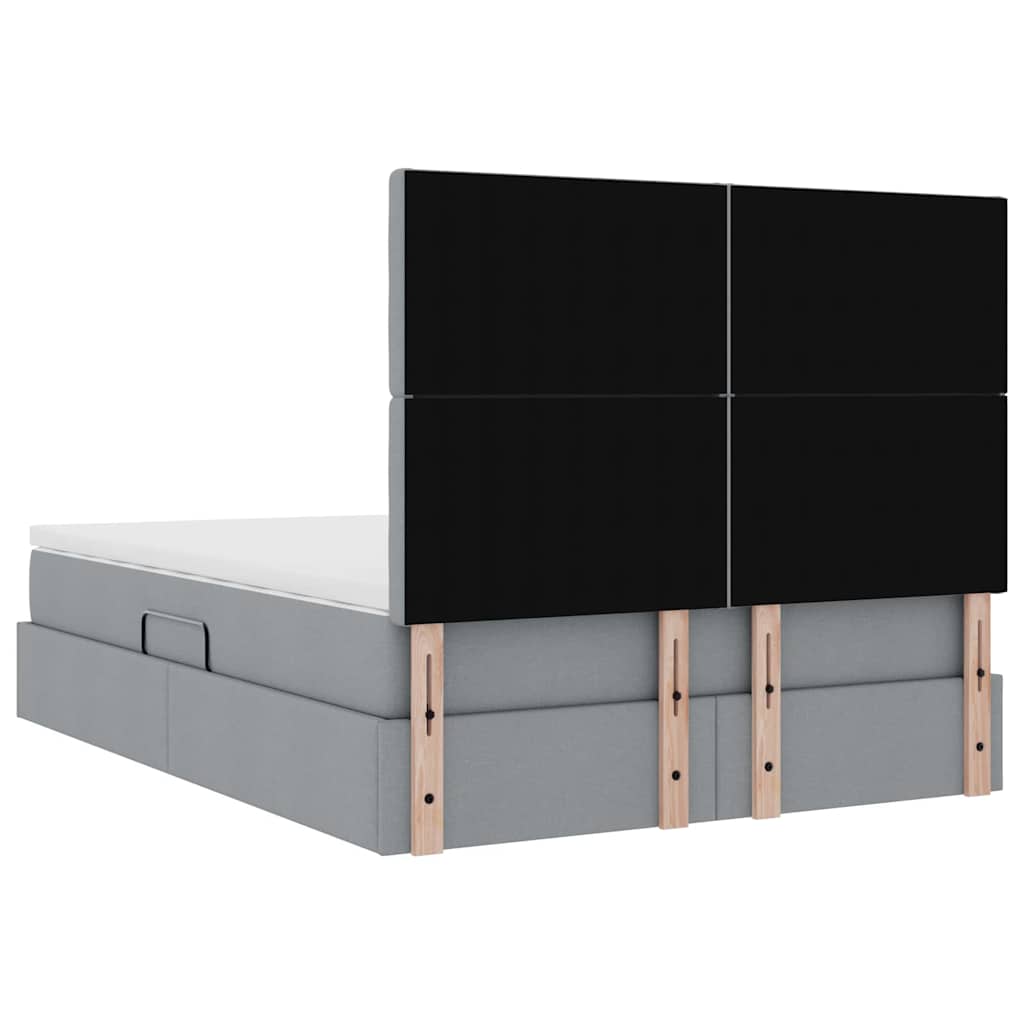 vidaXL Κρεβάτι με αποθηκευτικό χώρο και στρώμα με στρώμα 140 x 200 cm