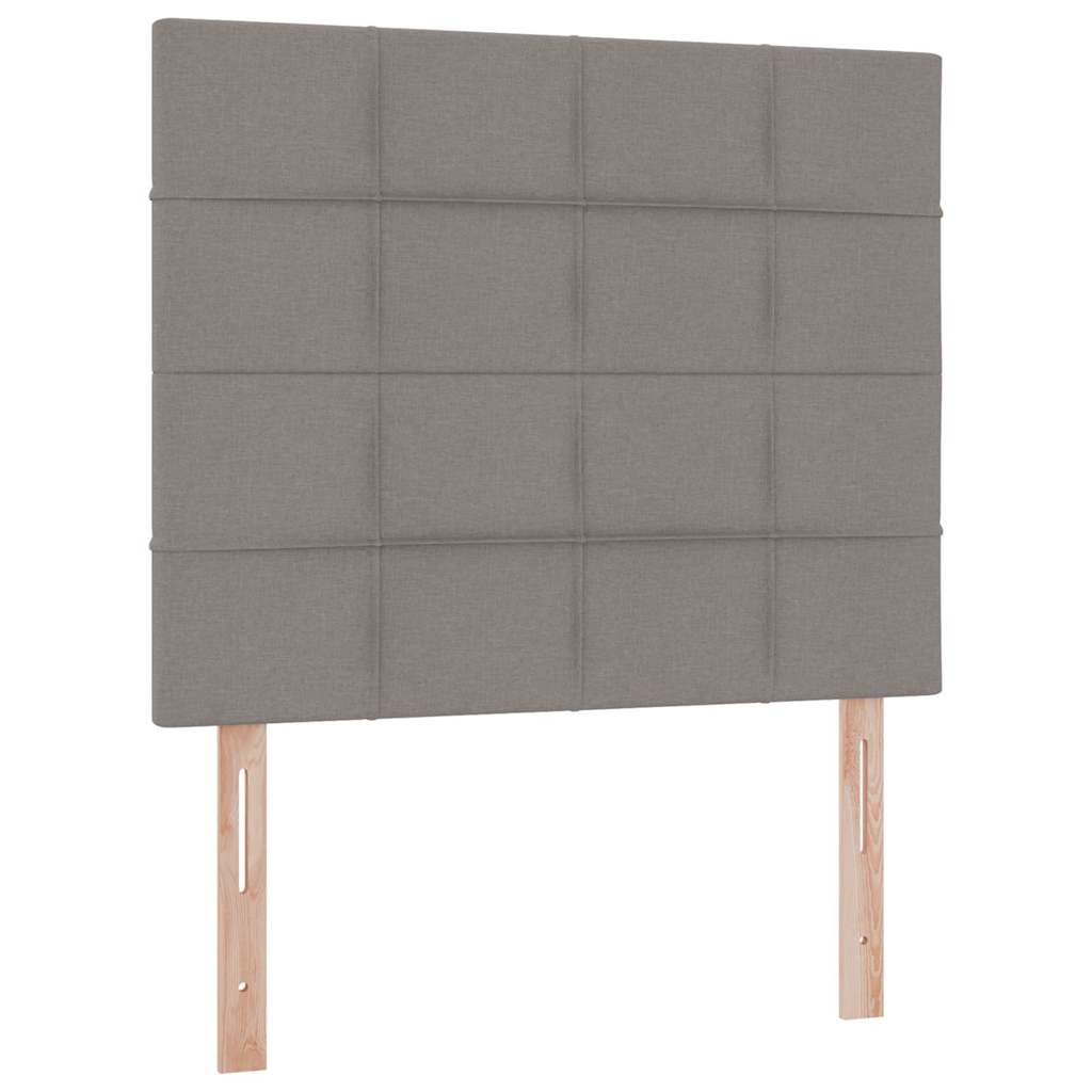 vidaXL Κρεβάτι με αποθηκευτικό χώρο και LED με led Taupe 120 x 200 cm