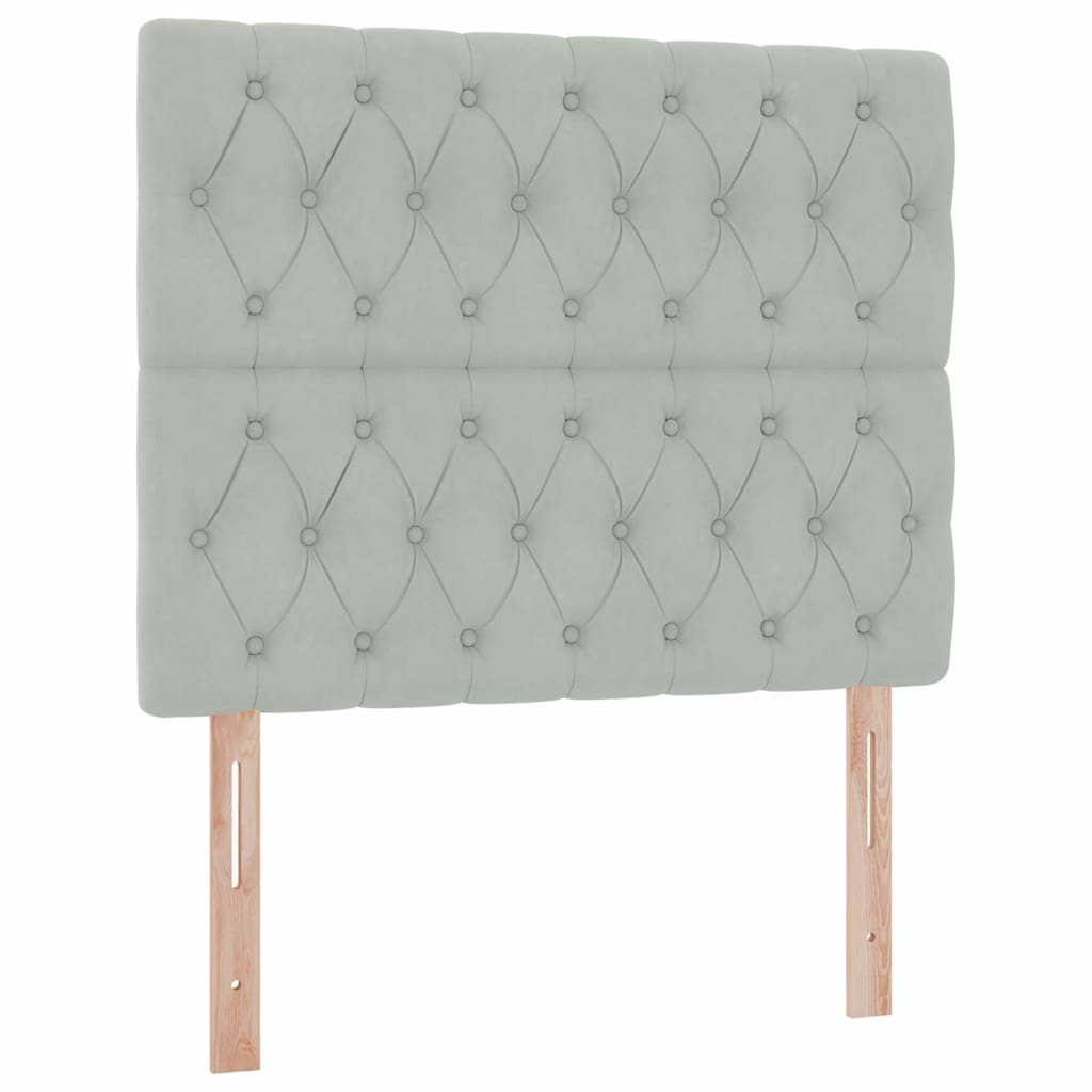 vidaXL Κρεβάτι με αποθηκευτικό χώρο και LED Ανοιχτό γκρι 120 x 200 cm