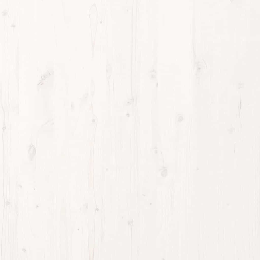 vidaXL Σκελετός Κρεβατιού με κεφαλάρι Λευκό 225,5 x 105,5 x 69,5 εκ.