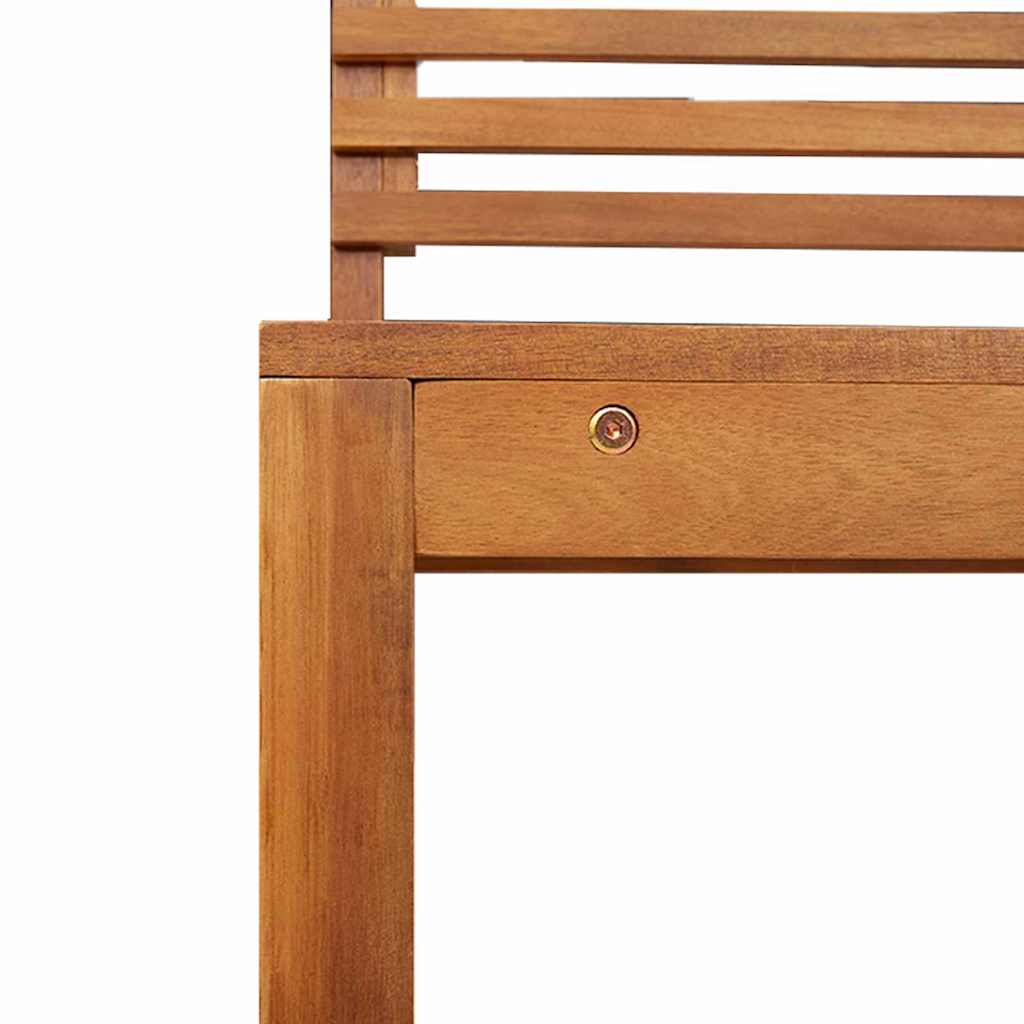 vidaXL Σετ Παγκάκι Κήπου 5 pcs Καφέ Στερεό Ξύλο Ακακίας