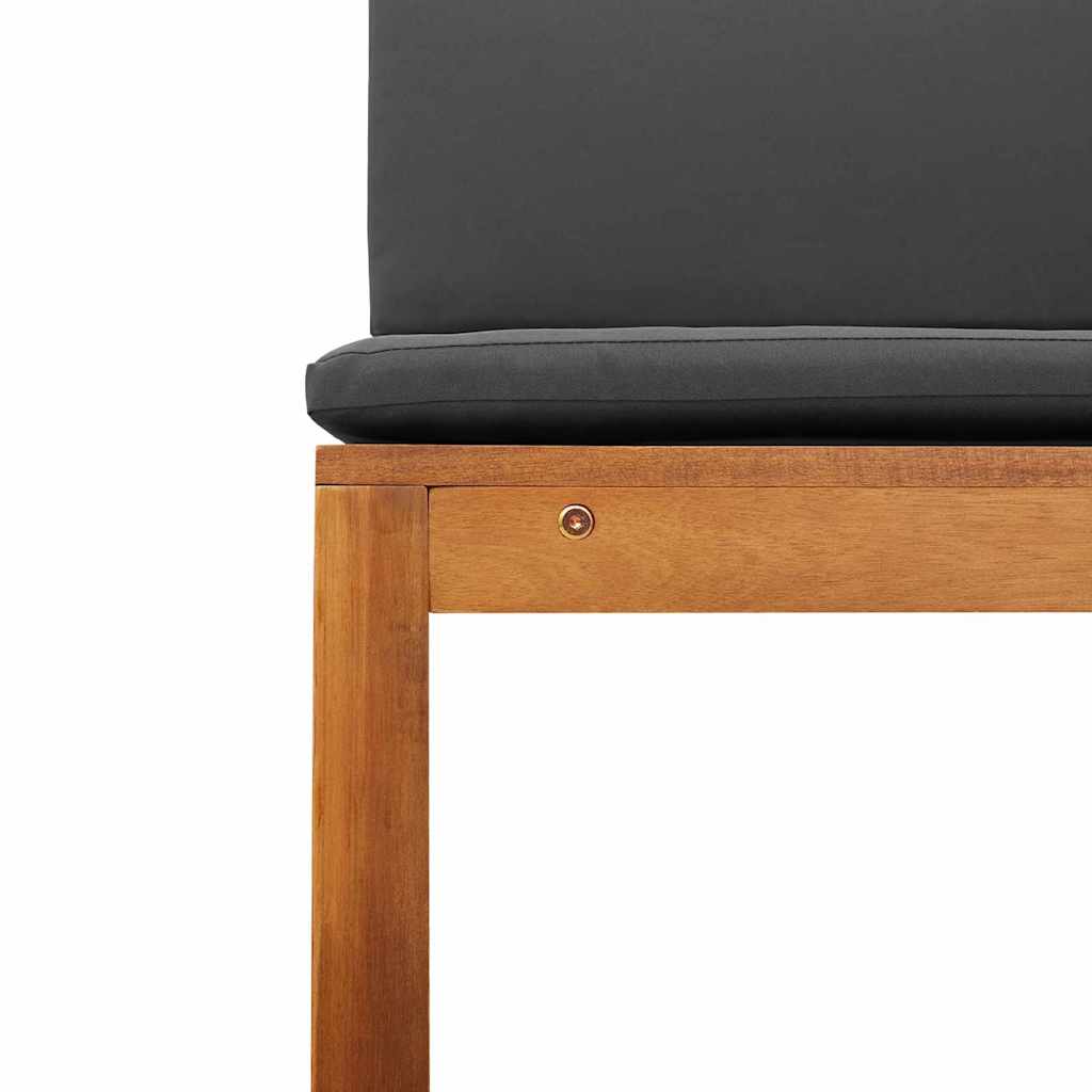 vidaXL Σετ Παγκάκι Κήπου 5 pcs Καφέ Μασίφ ξύλο ακακίας