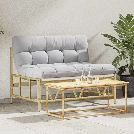 vidaXL Πάγκος Κήπου με Μαξιλάρι 110x80x71 εκ. Χάλυβας