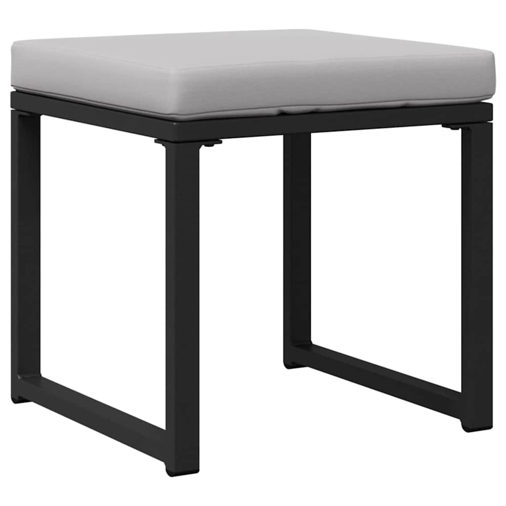 vidaXL Εξωτερικά Έπιπλα Άλλο 4 pcs Μαύρο 61 x 72.5 x 71 εκ Ατσάλι