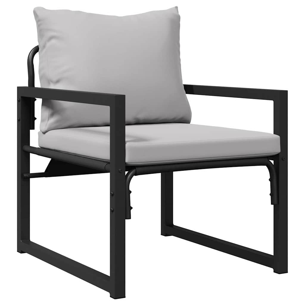 vidaXL Εξωτερικά Έπιπλα Άλλο 4 pcs Μαύρο 61 x 72.5 x 71 εκ Ατσάλι