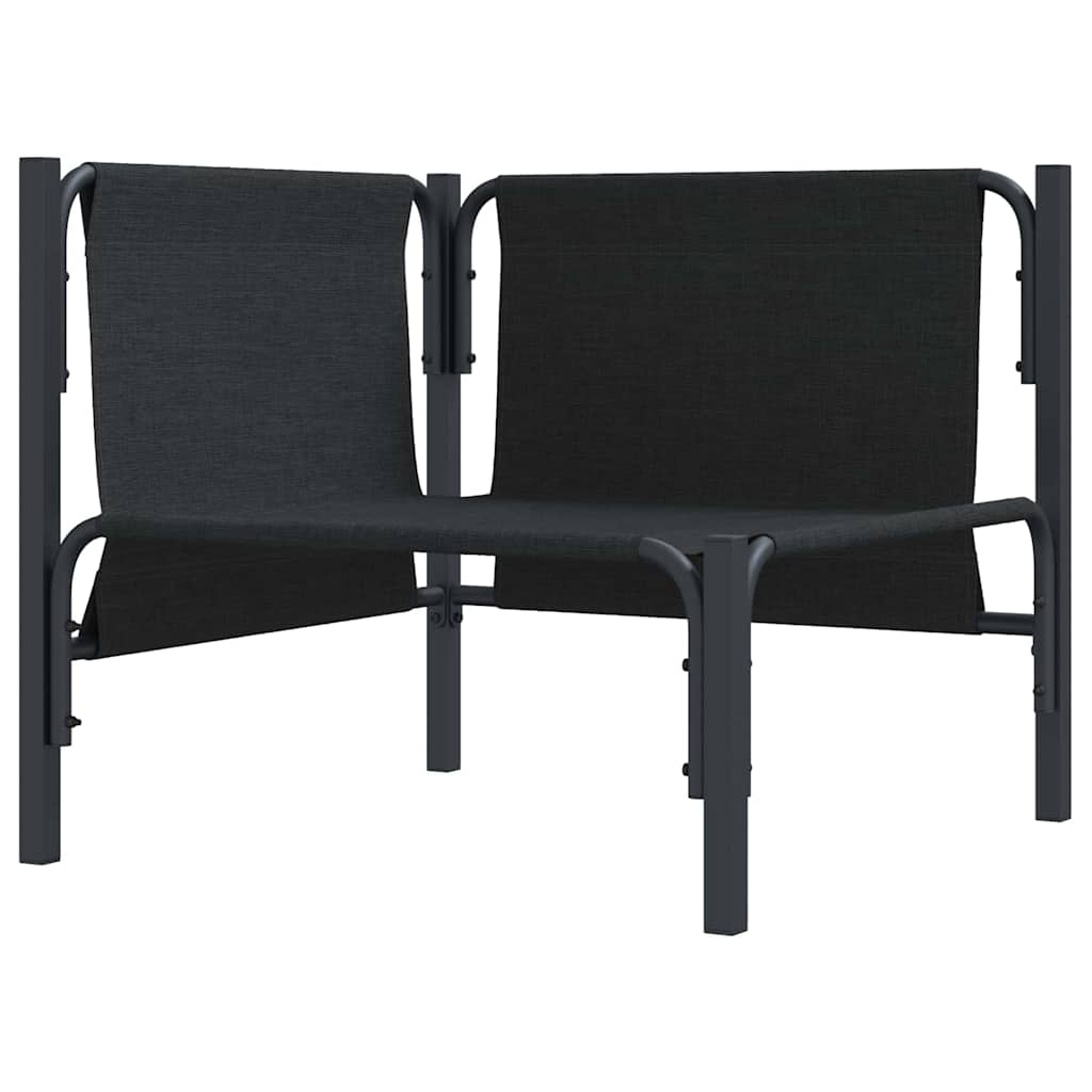 vidaXL Εξωτερικά Έπιπλα με μαξιλάρι με μαξιλάρι Ανθρακί Ατσάλι
