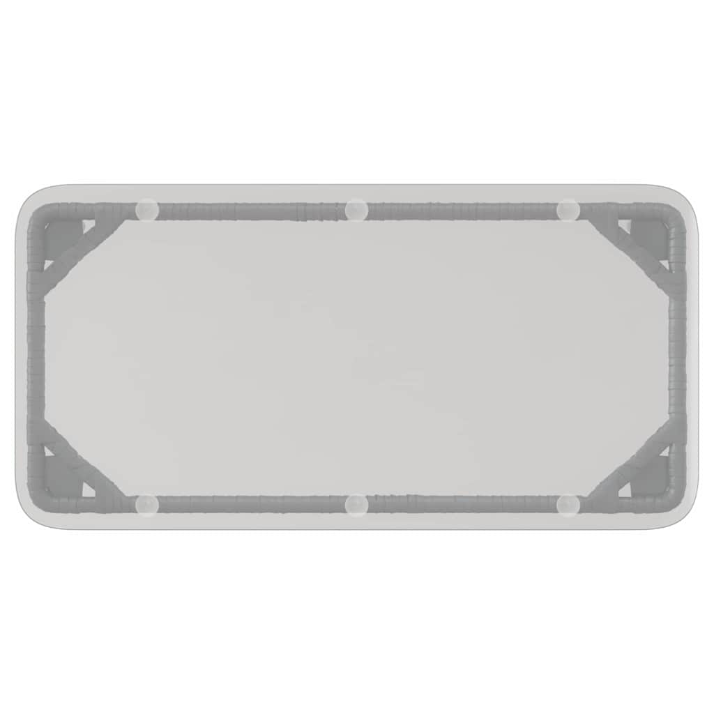 vidaXL Τραπέζι Κήπου Μαύρο 80 x 40 x 45.5 cm Πολυ ράταν