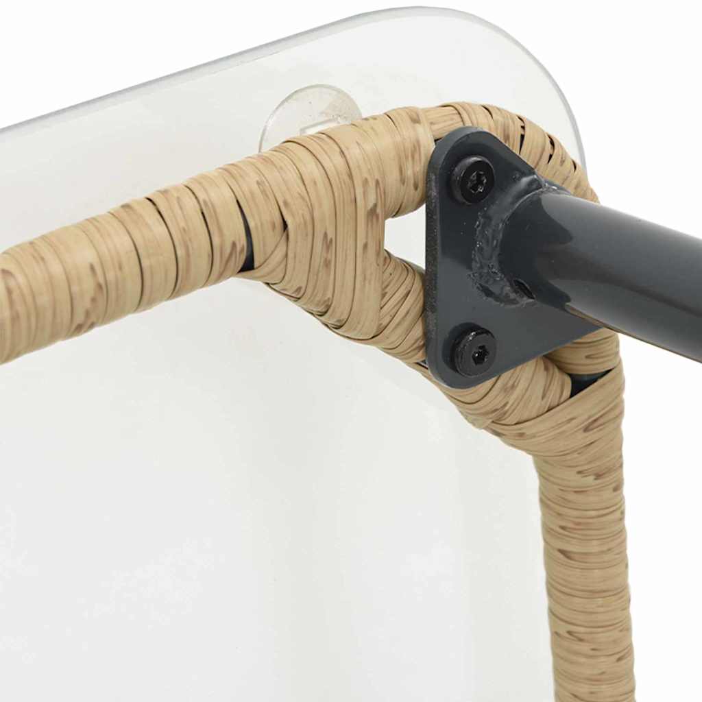 vidaXL Τραπέζι Κήπου Φυσικό 80 x 40 x 45.5 cm Πολυ ράταν