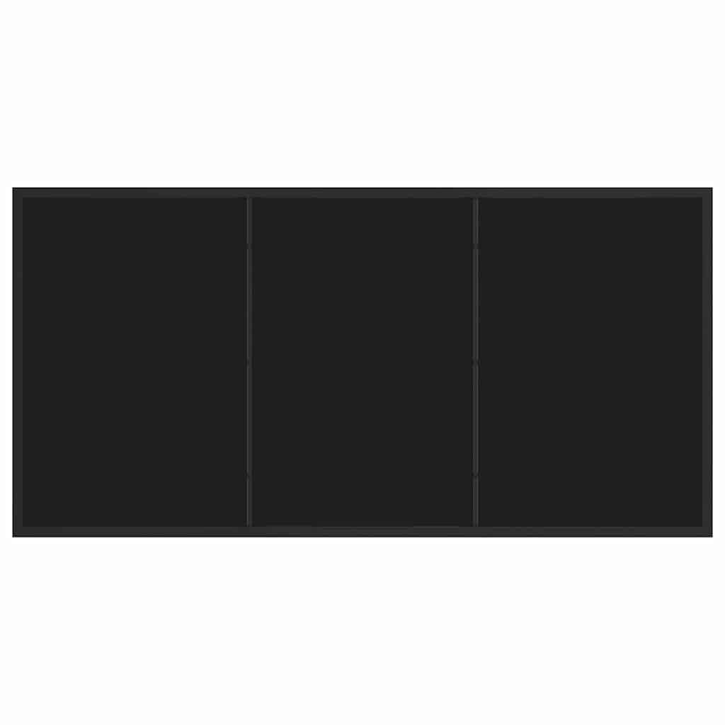 vidaXL Τραπέζι Κήπου Μαύρο 140 x 80 x 73 εκ Μασίφ ξύλο teak