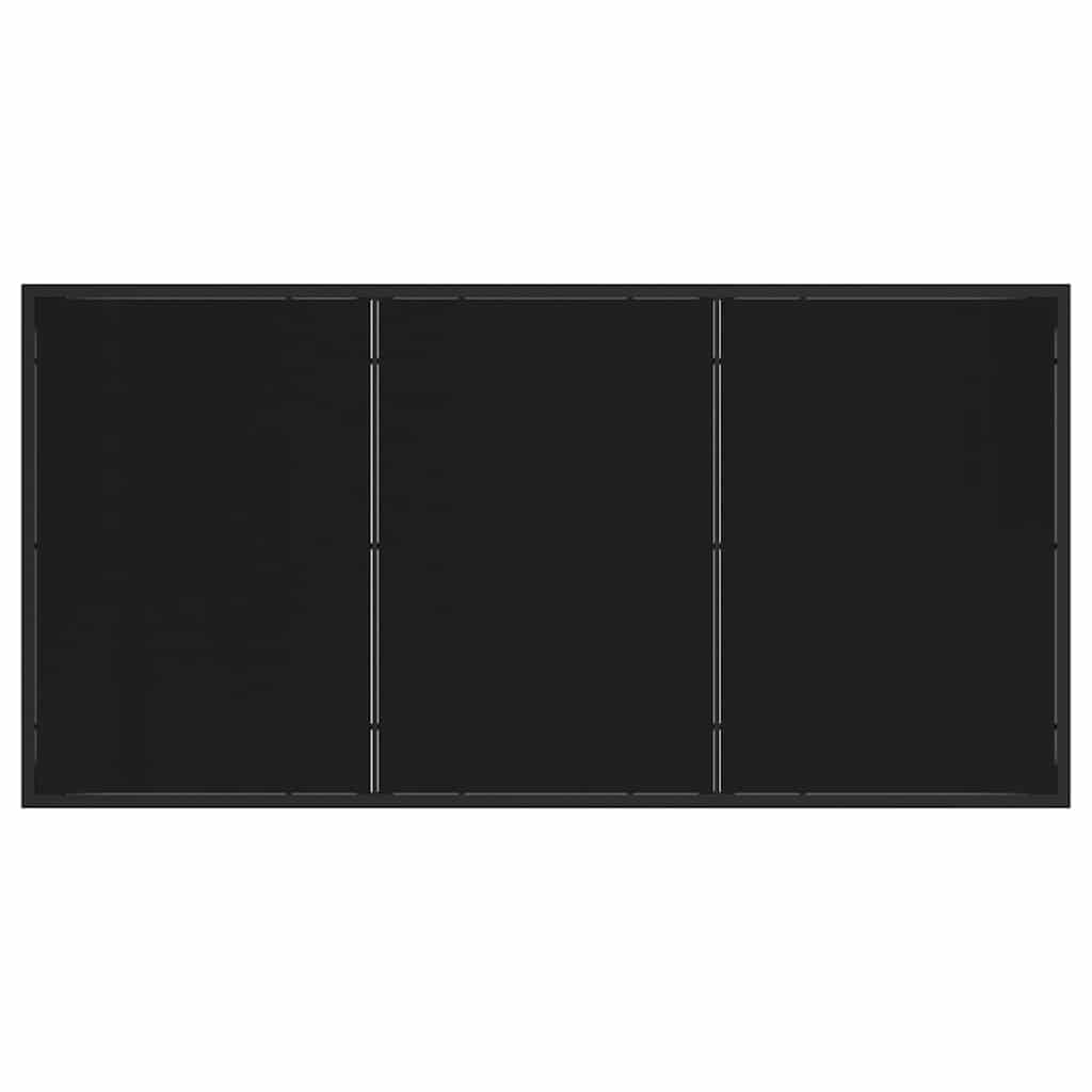 vidaXL Τραπέζι Κήπου Μαύρο 160 x 80 x 73 εκ Μασίφ ξύλο teak