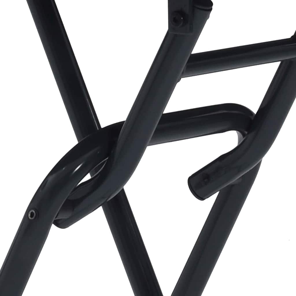 vidaXL Τραπέζι Κήπου Ανθρακί 50 x 50 x 72 cm Ατσάλι