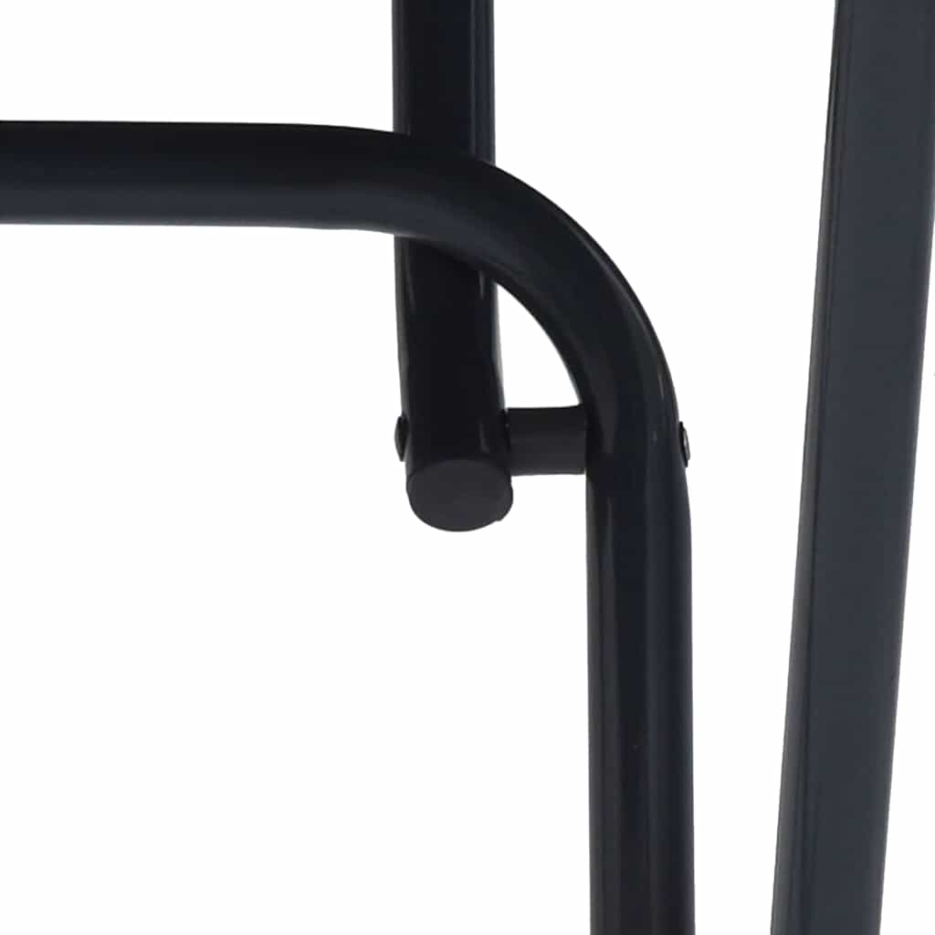 vidaXL Τραπέζι Κήπου Ανθρακί 50 x 50 x 72 cm Ατσάλι