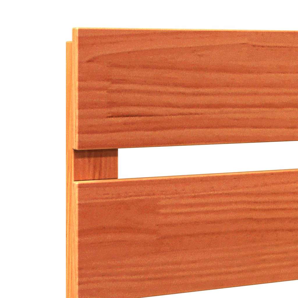 vidaXL Κεφαλάρι Καφέ 140,5 x 3 x 80 cm Στερεά ξυλεία πεύκου