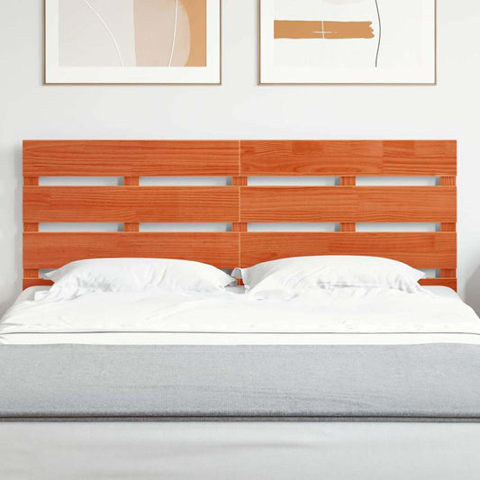 vidaXL Κεφαλάρι Κερωτό καφέ 160,5 x 3 x 80 cm Στερεά ξυλεία πεύκου