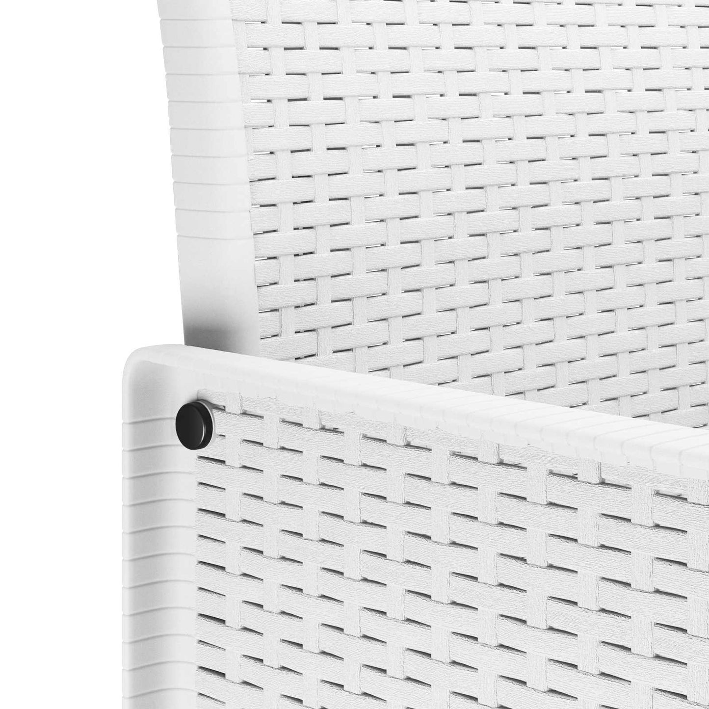 vidaXL Καρέκλα Κήπου 2 pcs Λευκό 53 x 49 x 85 εκ. Πολυπροπυλένιο