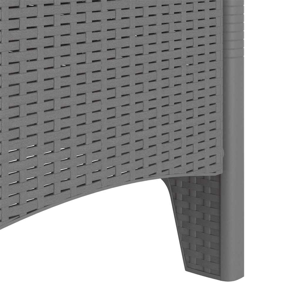 vidaXL Καρέκλα Κήπου με μαξιλάρι 2 pcs Ανοιχτό γκρι 53 x 49 x 85 εκ.