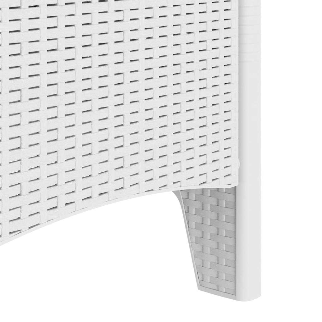 vidaXL Καρέκλα Κήπου 4 pcs Λευκό 53 x 49 x 85 εκ. Πολυπροπυλένιο
