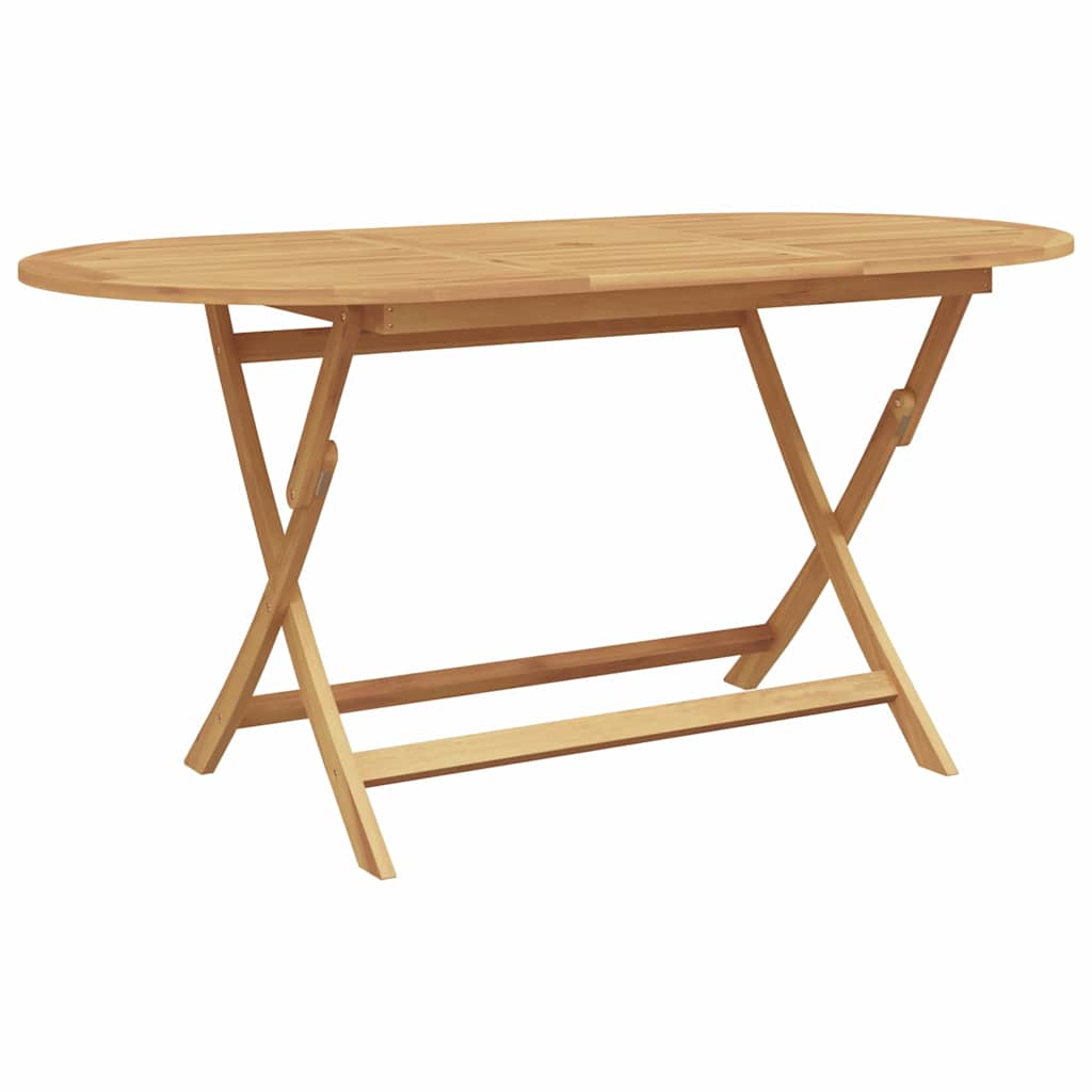 vidaXL Σέτ φαγητού για κήπο 7 pcs Καφέ Μασίφ ξύλο teak