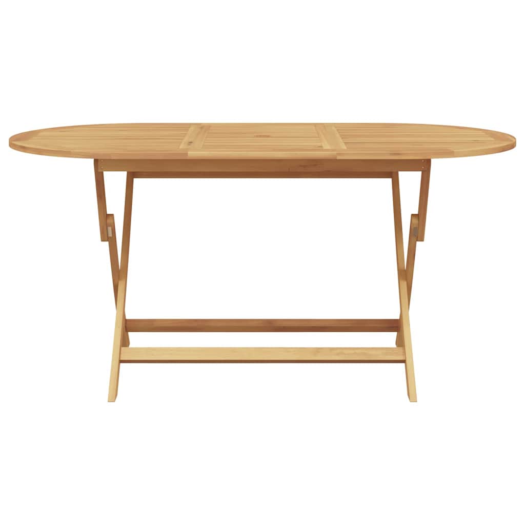 vidaXL Σέτ φαγητού για κήπο 7 pcs Καφέ Μασίφ ξύλο teak