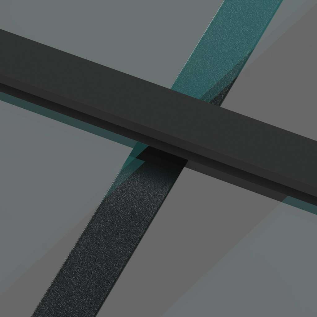 vidaXL Σετ συρόμενης πόρτας με υλικό μαύρο 102,5x205 cm