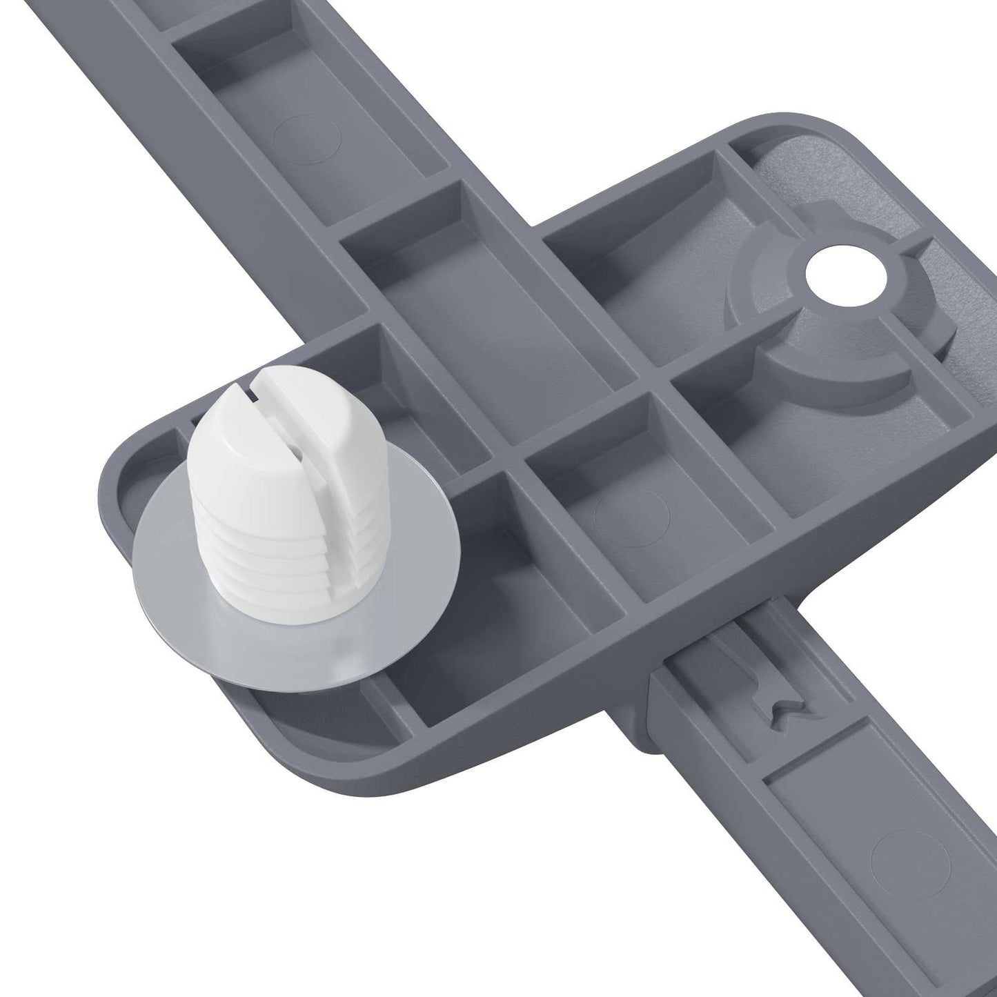 vidaXL Μαλακή κλειδαριά 1161 pcs Γκρι 125 x 47 x 15 mm PP