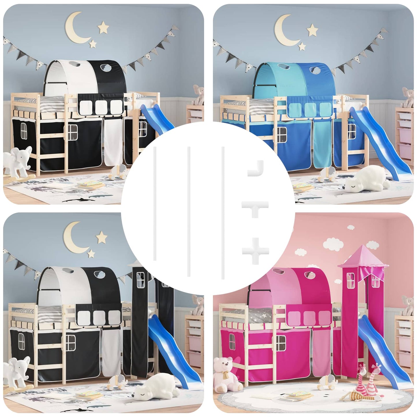 vidaXL Σωλήνας PVC 29 pcs Λευκό PP και PE